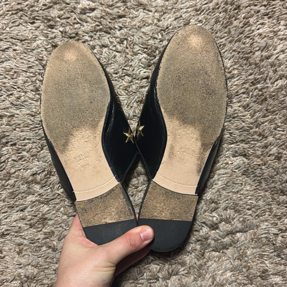Women's Gucci leather slides - Picture 4 of 4